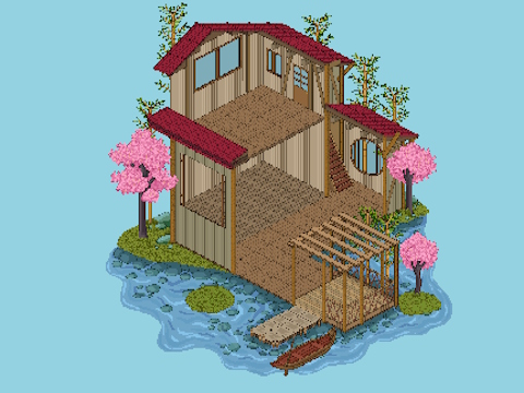 Hra Pixel House