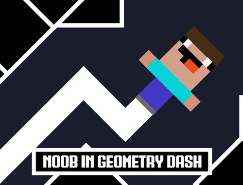 Hra NOOB v geometrické pomlčce 