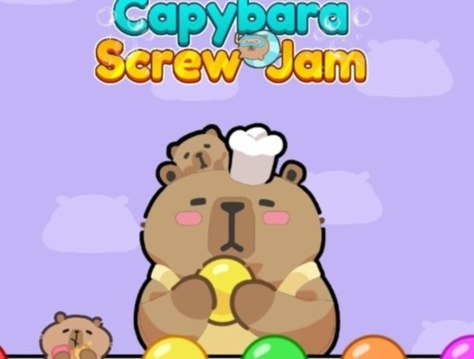 Hra Capybara Screw Jam