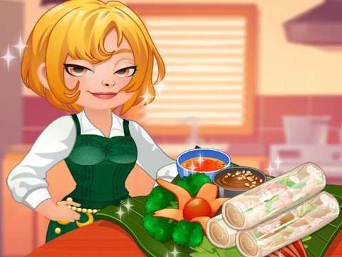 Hra Roxie's Kitchen: Spring Roll