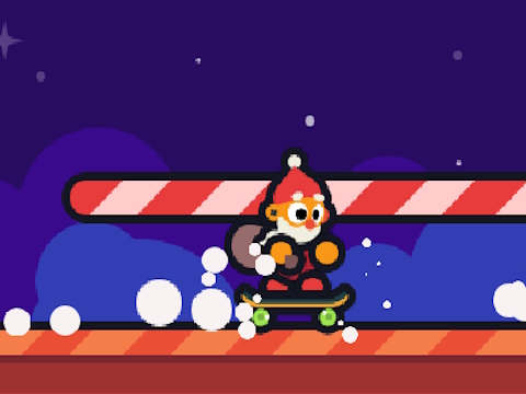 Hra Kickflip Santa