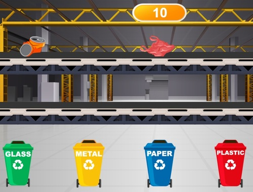 Hra Recyklační továrna 