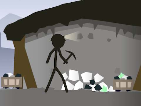 Hra Stickman Mining Simulator
