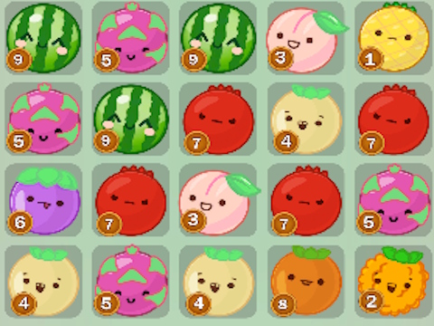 Hra Dice Puzzle: Ovoce! 