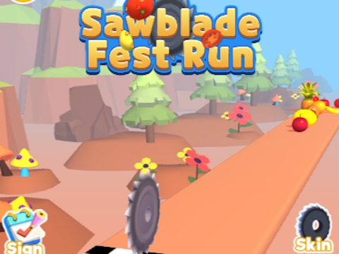 Hra Sawblade Fest běh 