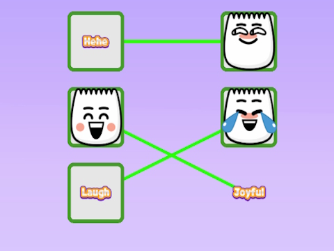 Hra Tiktok emojis - význam Connect 