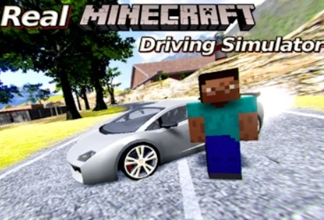 Hra Skutečný simulátor jízdy Minecraft 