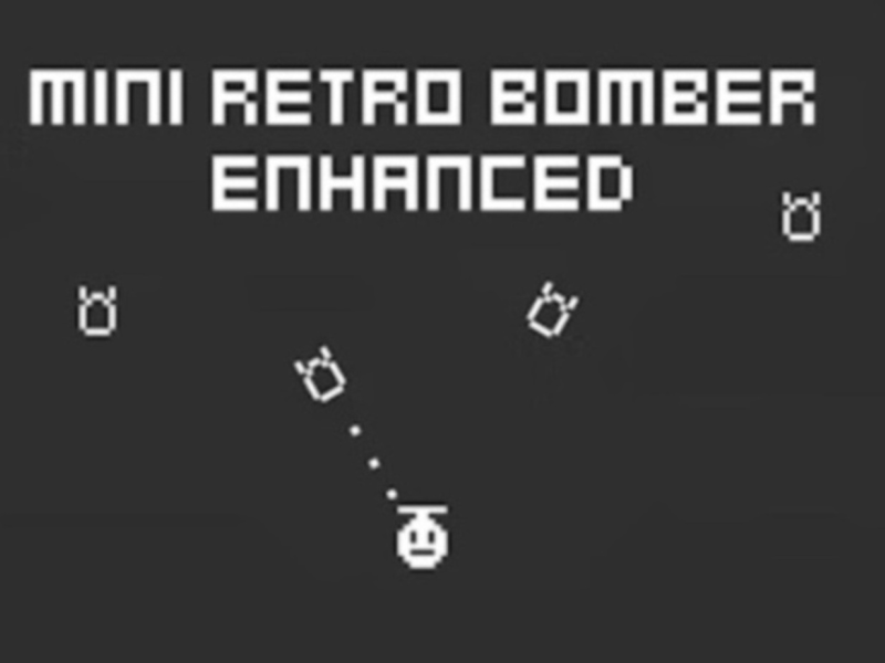 Hra Mini retro bombardér vylepšen 