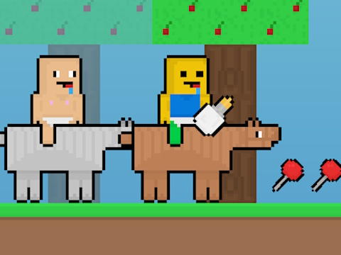 Hra Baby Noob vs Baby OBBY kůň 