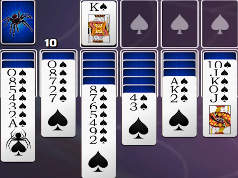 Hra Spades Spider Solitaire 