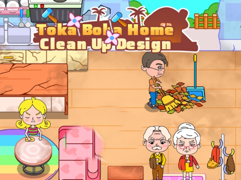 Hra Toka Boka Home Clean Up Design 