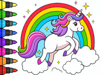 Hra Omalovánky: Magical Unicorn 