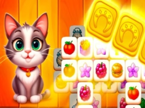 Hra Zápas dlaždice Cat Town Tile 