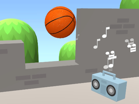 Hra Odskočit namočený basketbal 