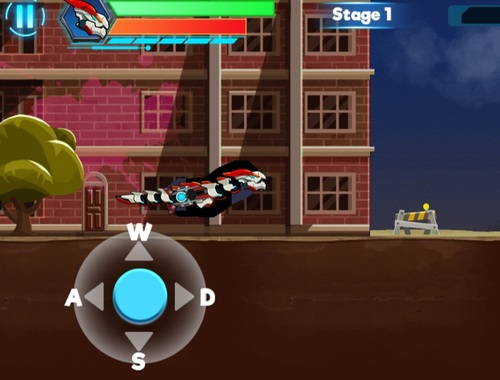 Hra Dino robot bojující s válkou 