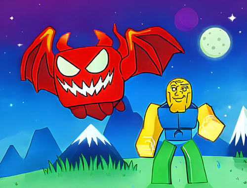Hra Obby legendární drak 