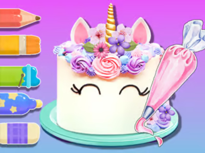 Hra Omalovánky: Unicorn Cake 