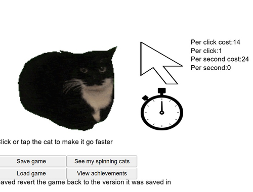 Hra Spinning Cat Clicker 