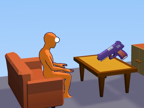 Hra Ragdoll Gun Shooter: Cannon Spinner Playground 