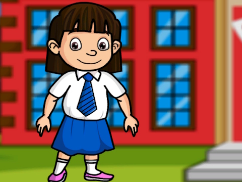 Hra Zachraňte malou holčičku ze školy 