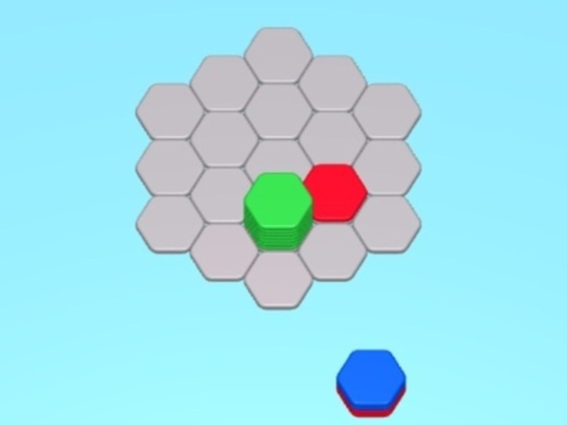 Hra HEXA STACK 