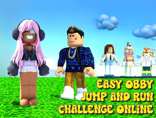 Hra Easy OBBY JUMP A RUN BALKELS ONLINE 