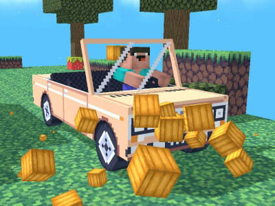 Hra Noob: obby v autě 