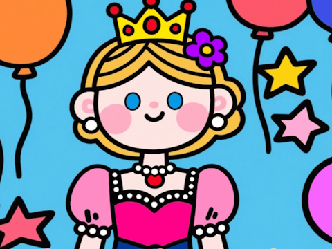 Hra Barva podle kódu: malá princezna 