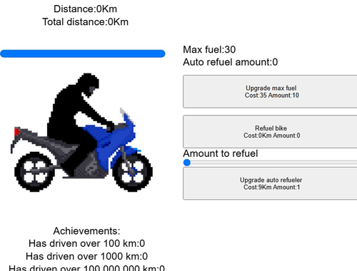 Hra Klikař pro motorku 