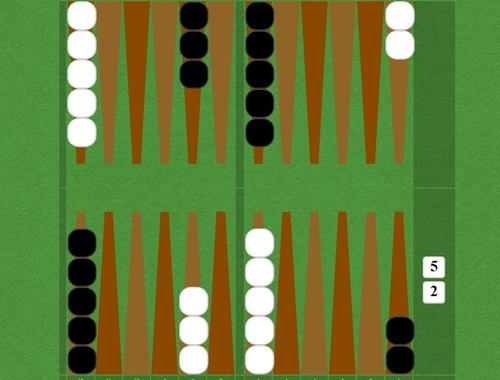 Hra Krátký backgammon 