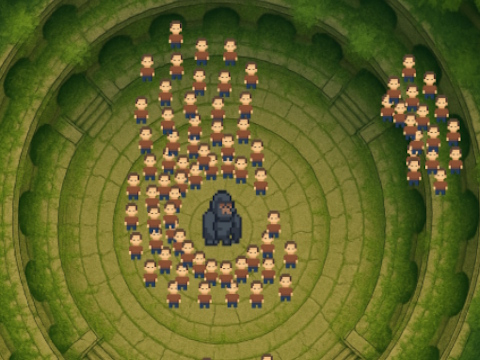 Hra Lidé vs Gorilla 