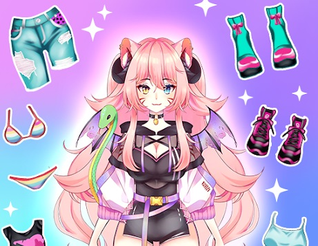 Hra Anime oblékat moe 