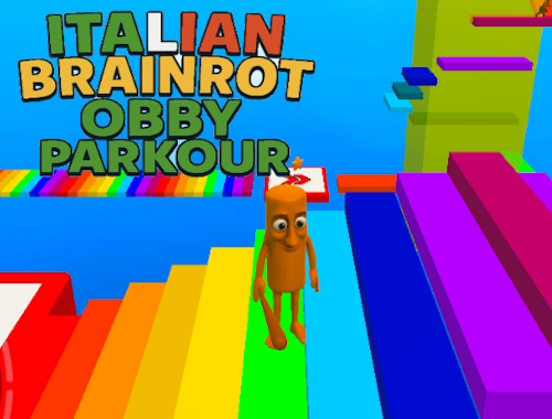 Hra Italský mozek obby parkour 