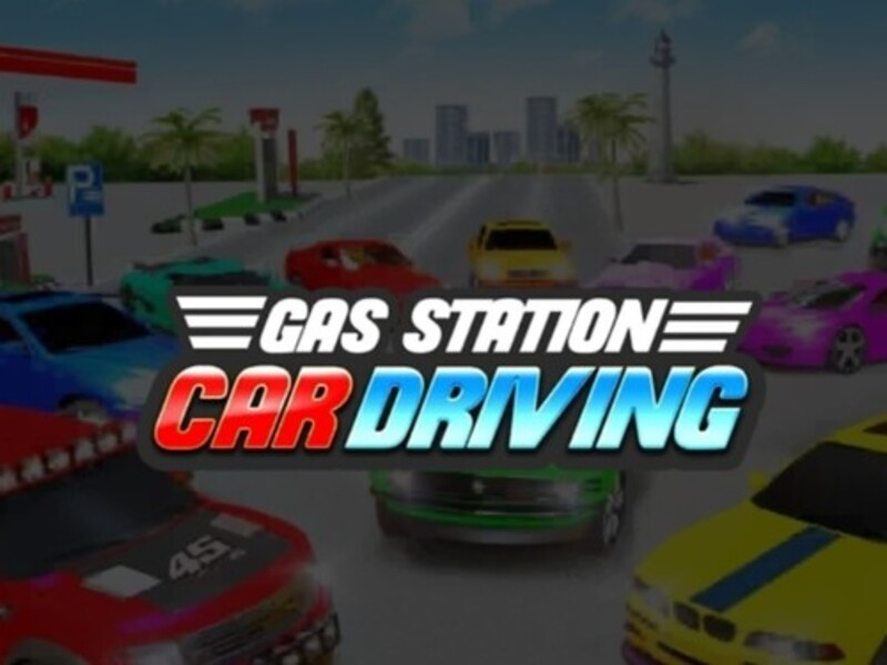 Hra Řízení automobilu na čerpací stanici