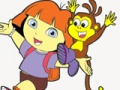 Hra Dora The Explorer zbarvení zábavy 