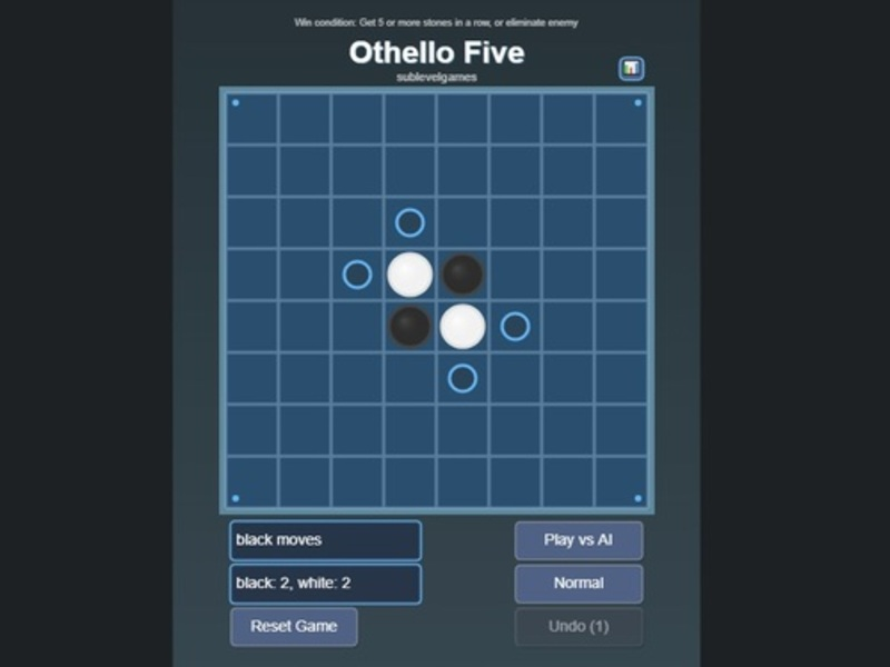 Hra Othello je pět