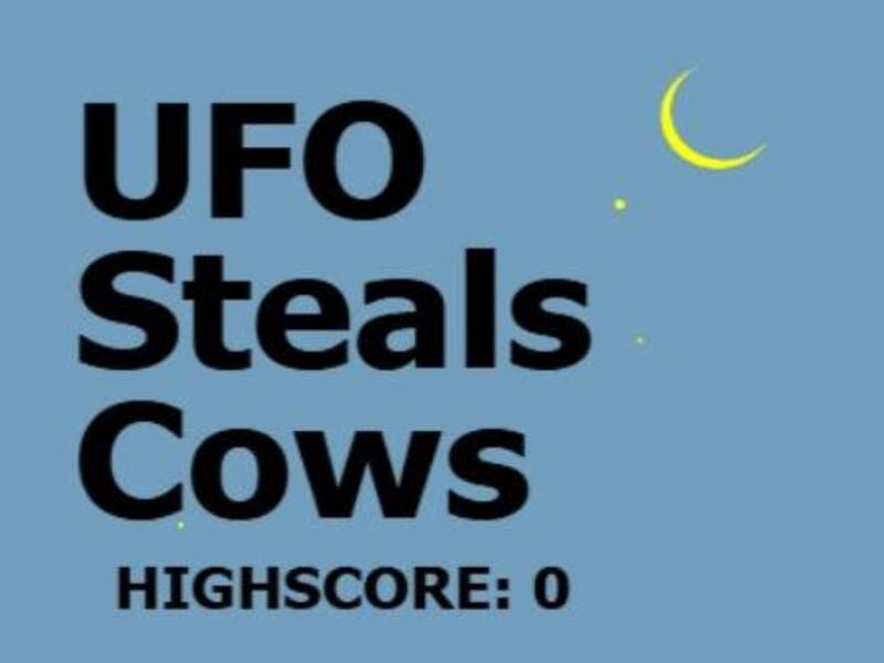 Hra UFO krade krávy
