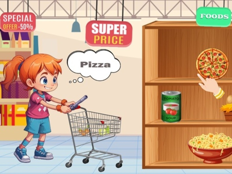 Hra Dětský supermarket