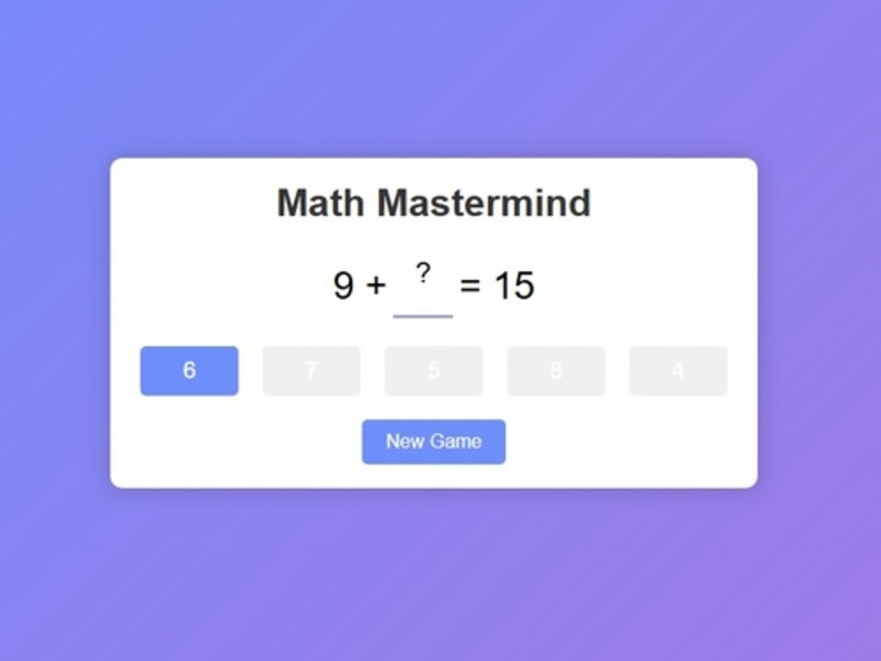 Hra Matematický génius