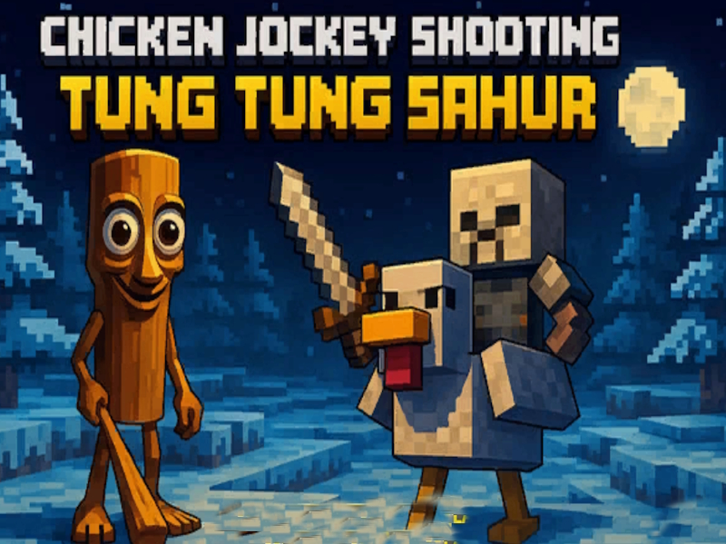 Hra Kuřecí žokej: Tung Tung Sahur přestřelka
