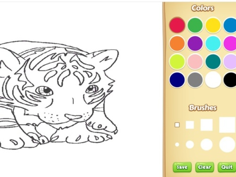 Hra Kniha zbarvení: Tigerok