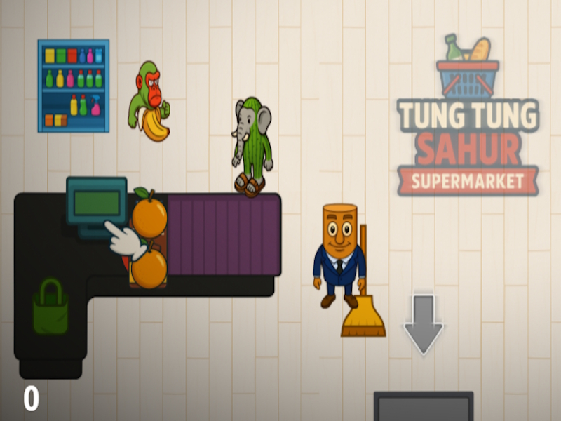 Hra Supermarket Tung Tung Sahur